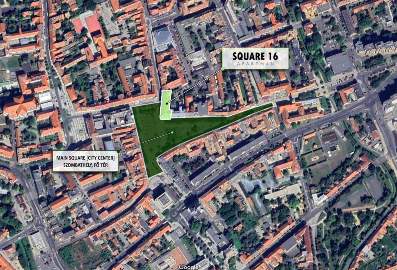 Square 16 Apartman - Absolutely Central Location With Self Check In Сомбатели Екстериор снимка
